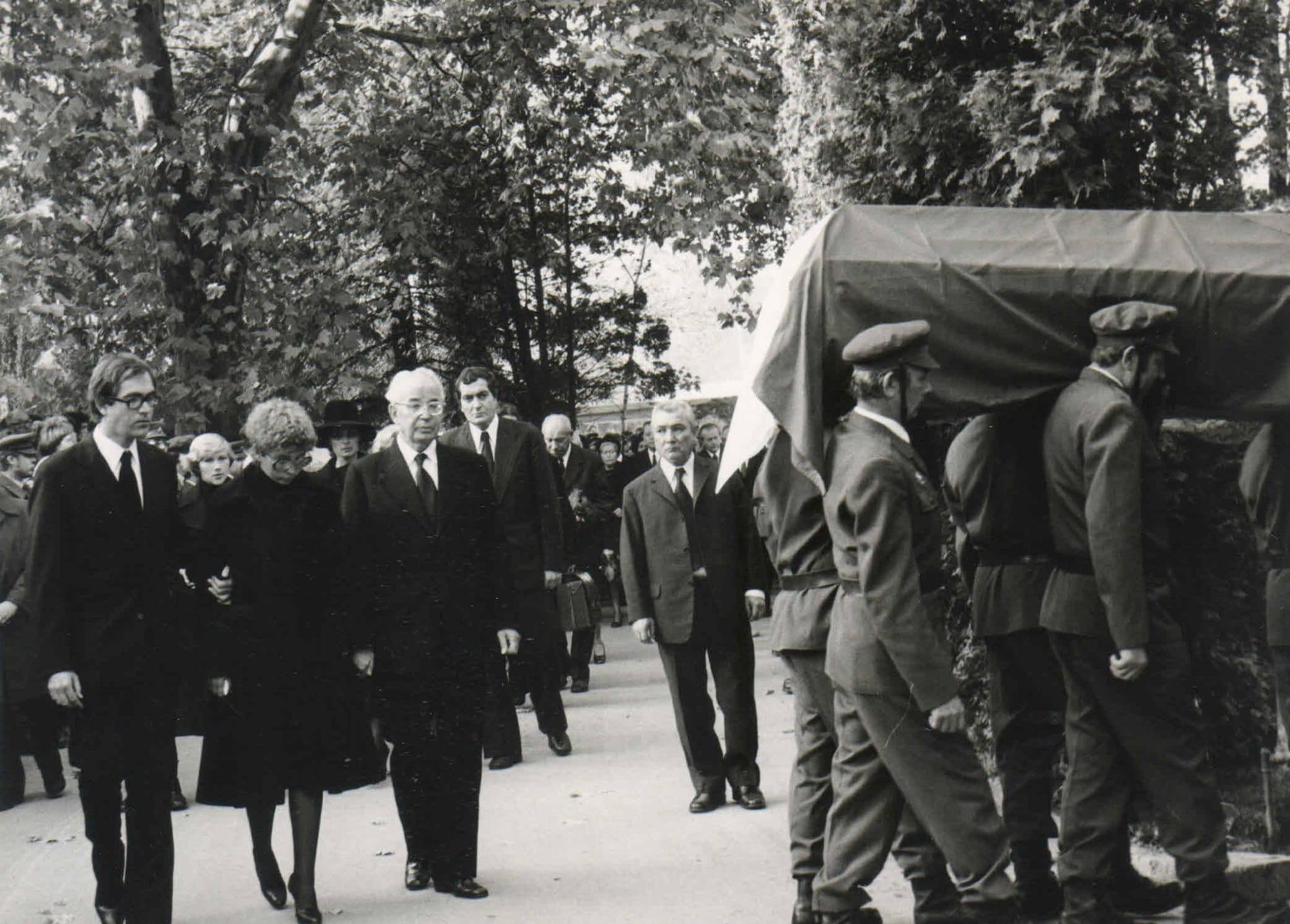 Pohreb Viery Husákovej manželky Gustáva Husáka 22.10.1977