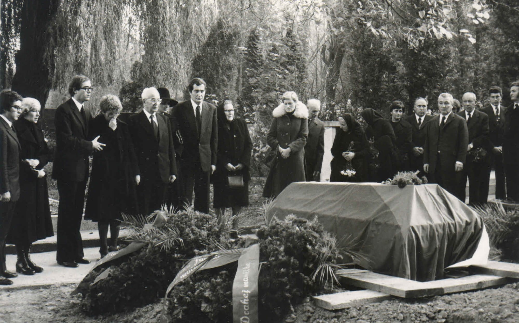 Pohreb Viery Husákovej manželky Gustáva Husáka 22.10.1977